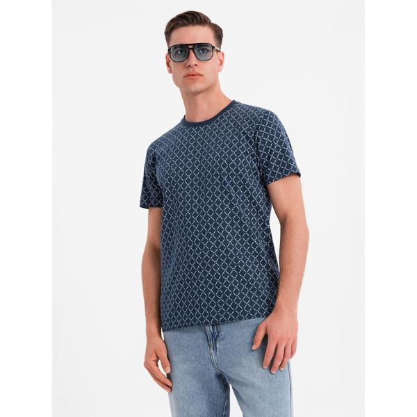 Ombre Clothing Maglietta Da Uomo A Maniche Corte Feliciaf Navy Xl-image
