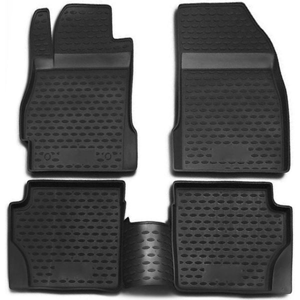 2007-2015 Mazda Tappetini Tpe Nero 4 Pezzi-image