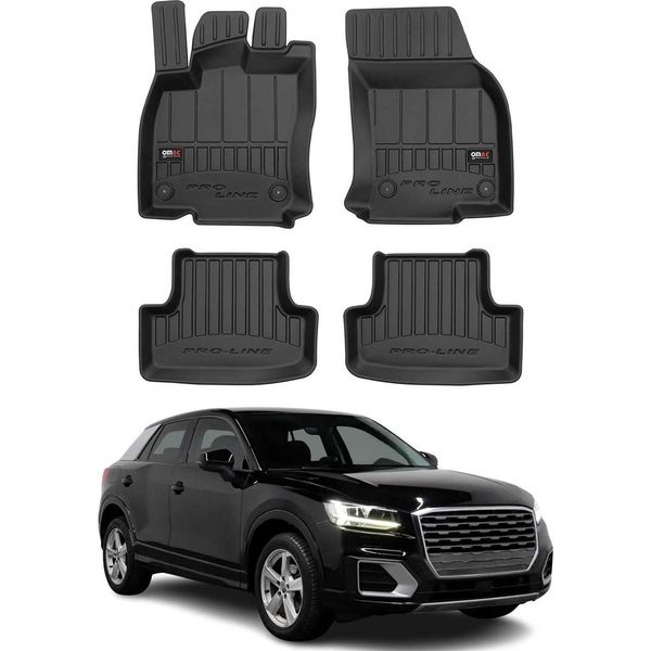 2017-2025 Audi Q2 Tappetini Tpe Nero 4 Pz-image