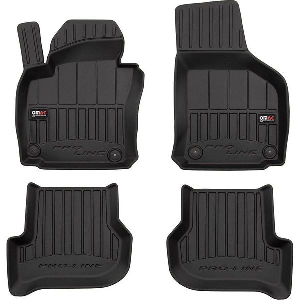 2004-2009 Seat Toledo Tappetini Tpe Nero 4 Pz-image