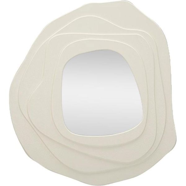 Furnlux Specchio Da Parete Dalia White 90Cm / Colore Principale: Bianco / Dimensioni: 90 X 97 X 4 Cm-image