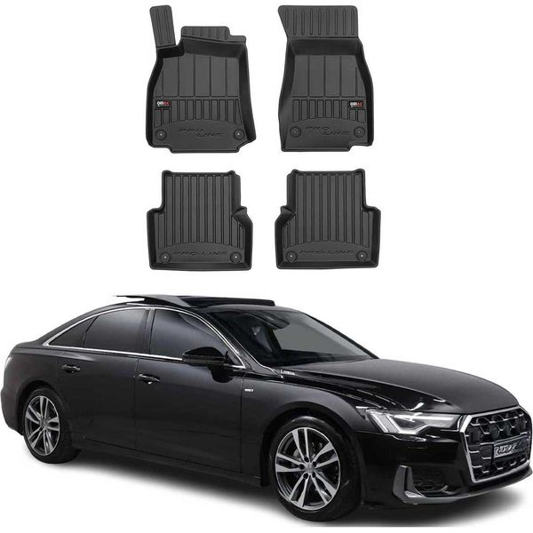 2018-2025 Audi A6 Lamo Avant Allroad C8 Tappetini Tpe Nero 4 Pz-image