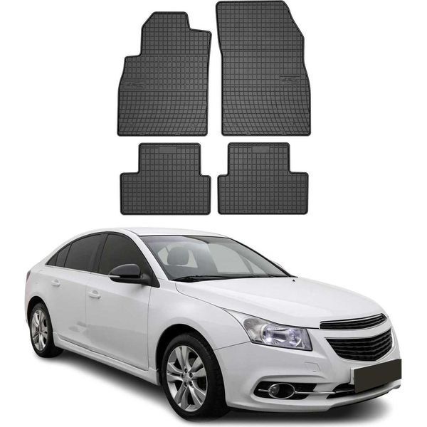 2012-2019 Chevrolet Cruze Tappetini In Gomma Nera 4 Pz-image