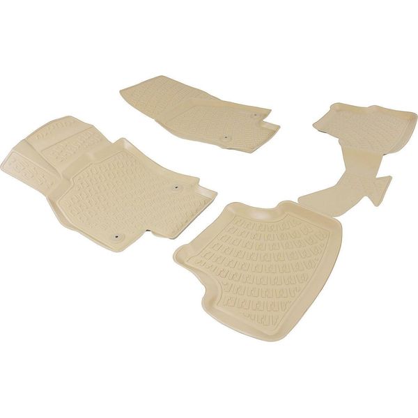 2017-2025 Tappetini Audi Q2 Personalizzabili Tpe Beige 4 Pz-image