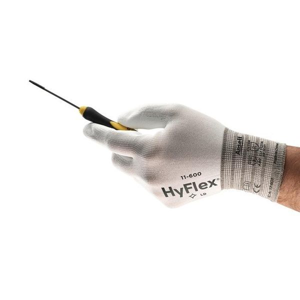 Guanti Hyflex 11-600 Taglia 9 Bianco En 388 Psa Ii Nyl.W.Pu Ansell-image