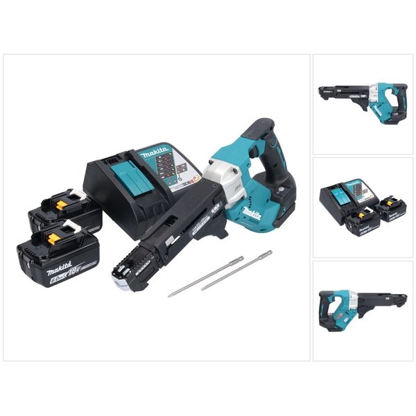 Makita DFR551RG Avvitatore Automatico A Batteria 25-55Mm Brushless 18V + 2X Batterie 6,0Ah + Caricabatterie-image