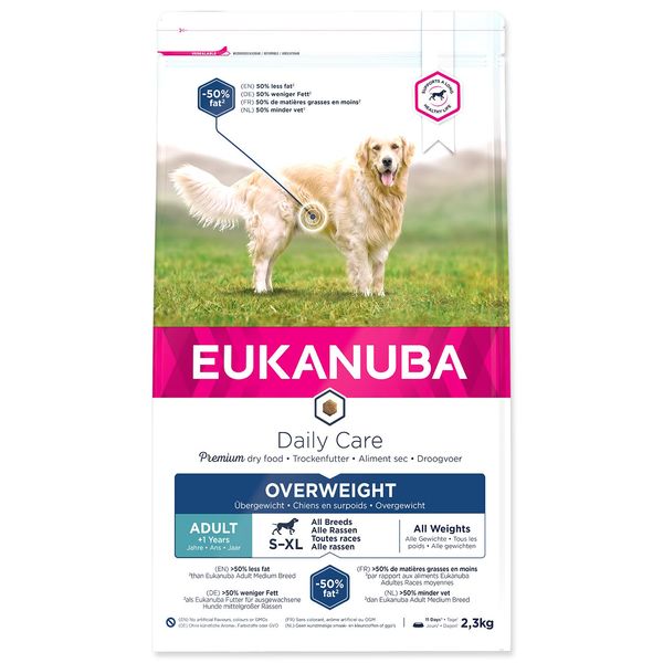 Eukanuba Daily Care Overweight / Sterilised Dry Food - Alimento Speciale A Basso Contenuto Di Grassi Per Cani In Sovrappeso O Sterilizzati, 2,3 Kg-image