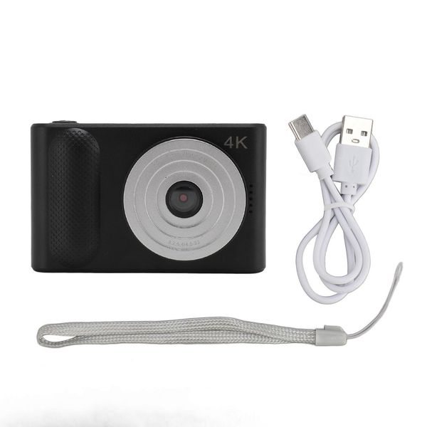 Fotocamera Digitale 4K 48MP Hd 16X Zoom Autofocus Micro Slr Tascabile Con Schermo Tft Da 2,4 Pollici Per Fotografia Di Viaggio Vlogging Nero-image