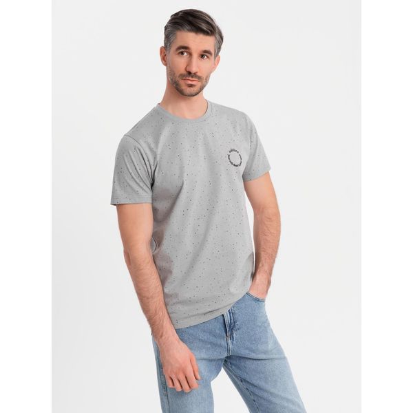 Ombre Clothing T-Shirt Da Uomo A Maniche Corte Loreta Grigio Chiaro Xxl-image