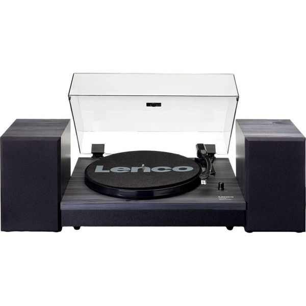 Giradischi Con Bluetooth® E Due Altoparlanti Esterni Nero-image