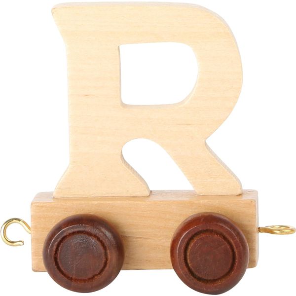 Small Foot Design 7477 Treno Delle Lettere In Legno, Vagone Delle Lettere R, Naturale (1 Pezzo)-image