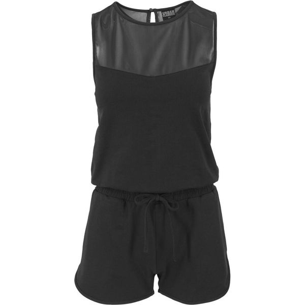 Urban Classics Donna - Tuta Calda Tech Mesh Schwarz - Xs-image