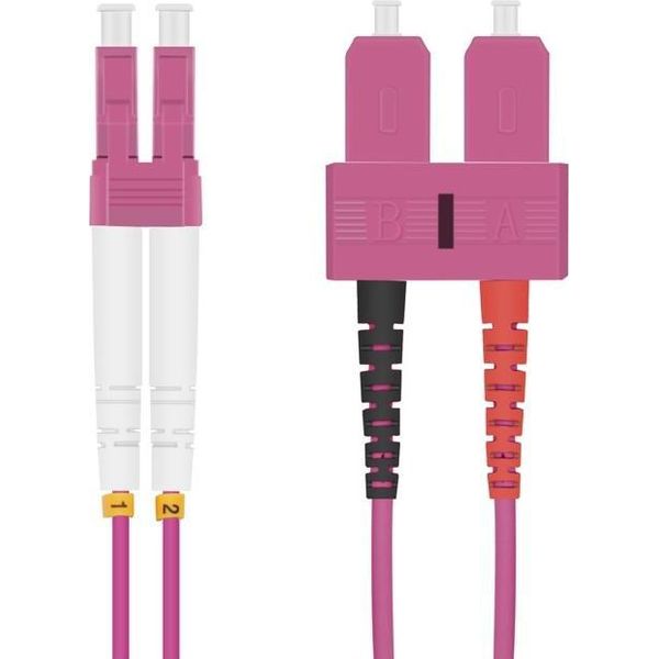 Helos 115758 Cavo Patch In Fibra Ottica 50/125µM OM4 Sc/Lc Eric Violet-image