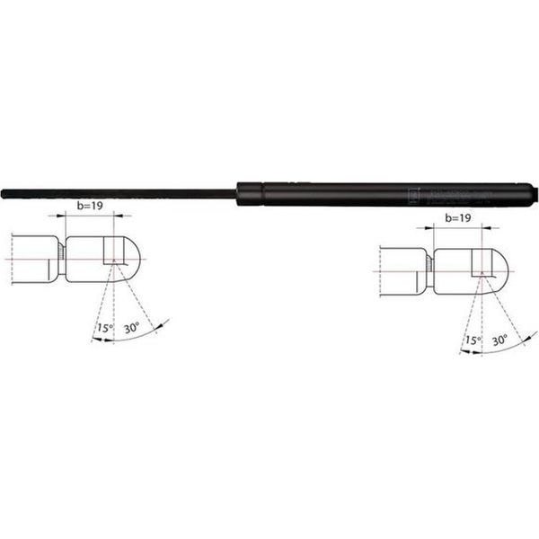Cofano A Molla A Gas Sinistro 648Mm Metzger Per Mercedes C-KLASSE (W204)-image