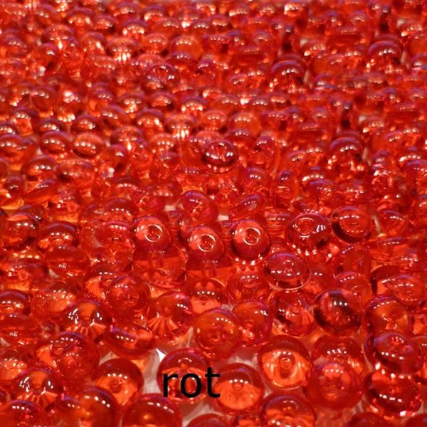 1000 Perle A Goccia Granuli Decorativi 5-6Mm 100 G Decorazione A Pioggia Made In Germany-Colore:Rosso-image