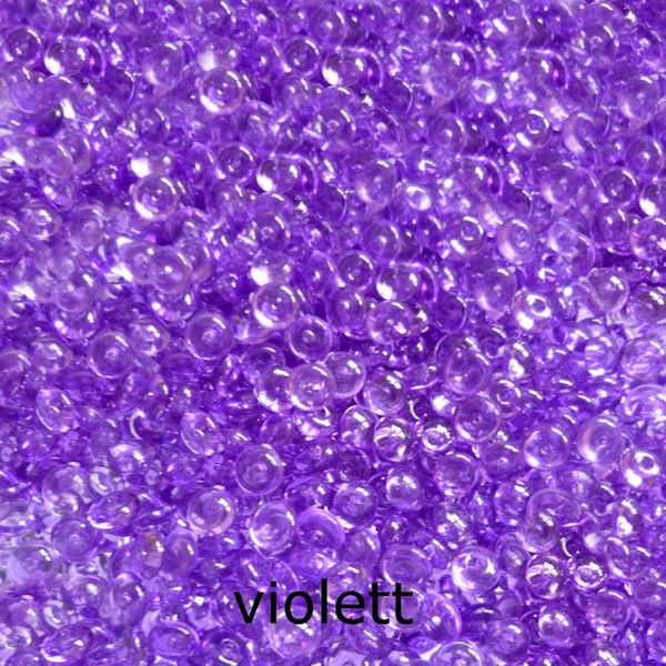 1000 Perline A Goccia Granuli Decorativi 5-6Mm 100 G Decorazione Sparsa Made In Germany-Colore:Viola-image