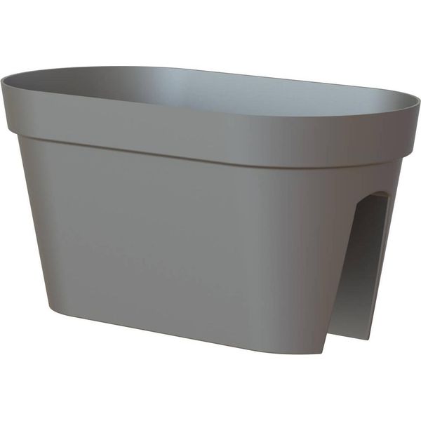 Artevasi© Capri Fioriera A Ringhiera Antracite 60 Cm - Plastica-image