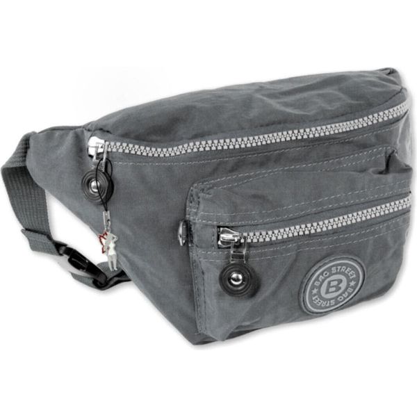Borsa Street Nylon Ladies Men Fanny Pack Belt Bag Belt Bag Grey 27X10X16 - Incluso Ciondolo A Forma Di Fata D2OTJ506K-image