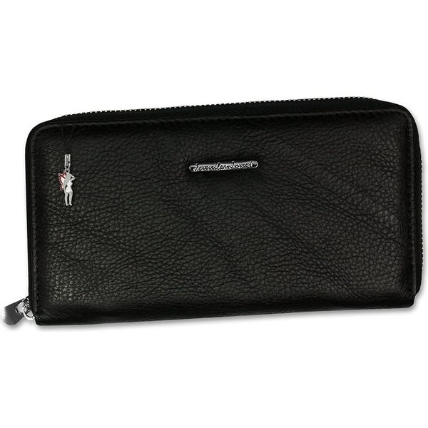 Jennifer Jones Borsa Da Polso Da Donna In Pelle Nera 19X10X2,5 Incl. Ciondolo A Forma Di Fata D2OTJ504S-image