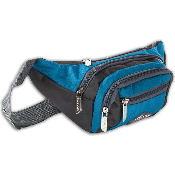 Borsa Street Nylon Donna Uomo Bum Bag Cintura Borsa Blu 33X14X10 Incl. Ciondolo Fata D2OTJ507B-image