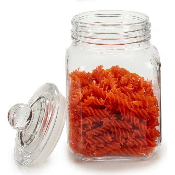 Scatola Per Biscotti Quadrata Con Coperchio, 1,2 L-image