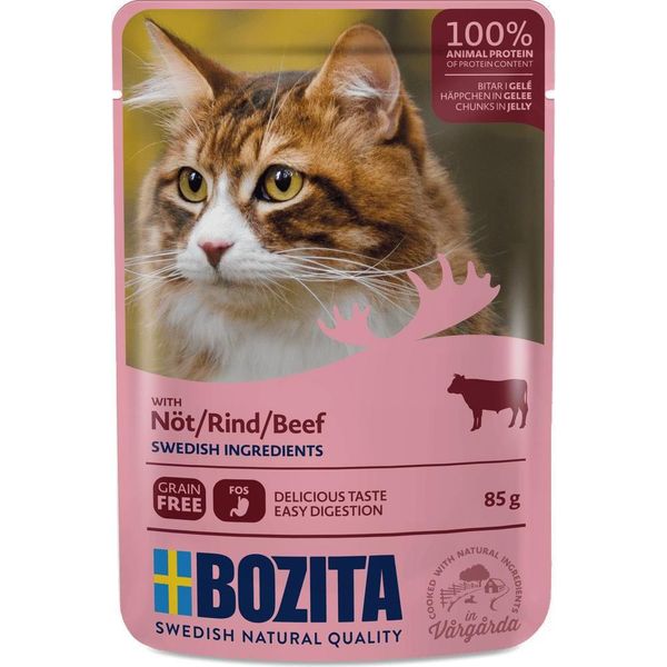 Bozita 85Gx12 Feline Bocconcini In Gelatina Di Manzo 3632-image