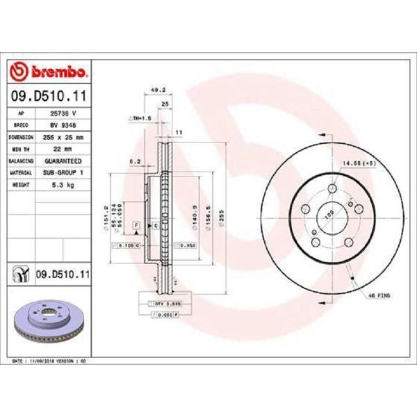 Disco Freno Brembo 09.D510.11-image