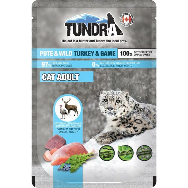 Tundra Cat 85Gx16 Tacchino E Selvaggina In Busta Fresca-image