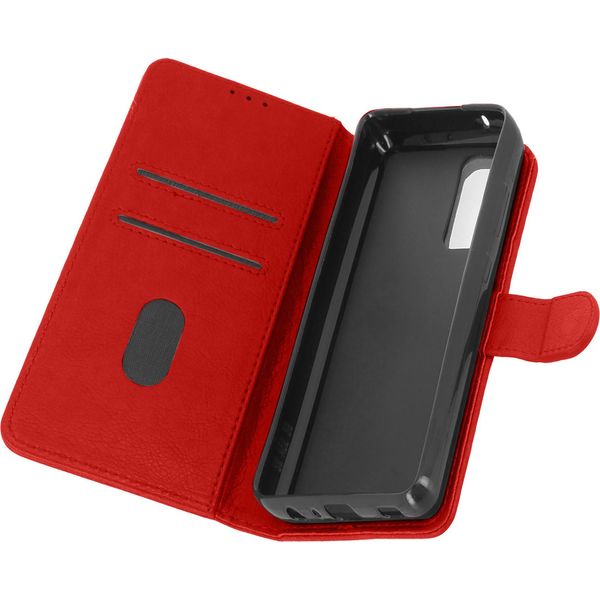 Flip Cover Portafoglio, Custodia In Ecopelle Per Samsung A52 / A52S - Rosso-image