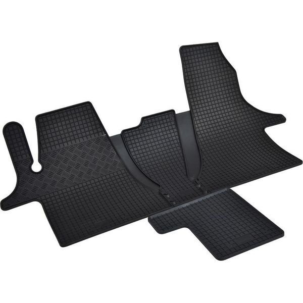 Tappetini In Gomma Per Auto Rigum Vw Transporter T6.1 2019- (2 Posti, Tunnel)-image