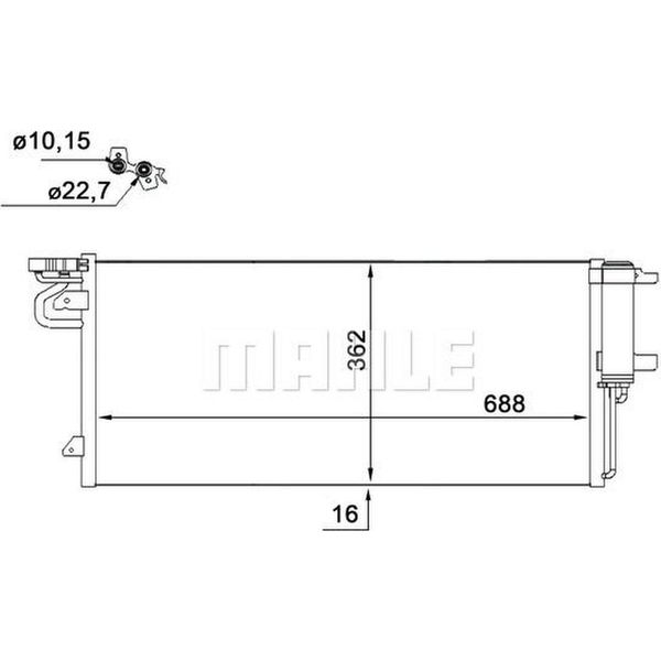 Inserto Filtro Aria Condizionata Condensatore Mahle Per Ford C-MAX Ii-image
