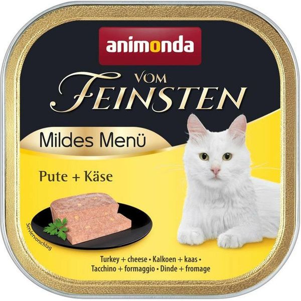 Animonda Vom Feinsten Adult Menu Mite Tacchino E Formaggio 100Gx32-image