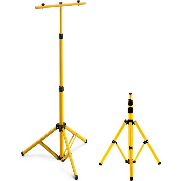 Jiubiaz Acciaio Treppiede Telescopico Costruzione Proiettore Proiettore Treppiede Stand Per Faretti Faretti-image