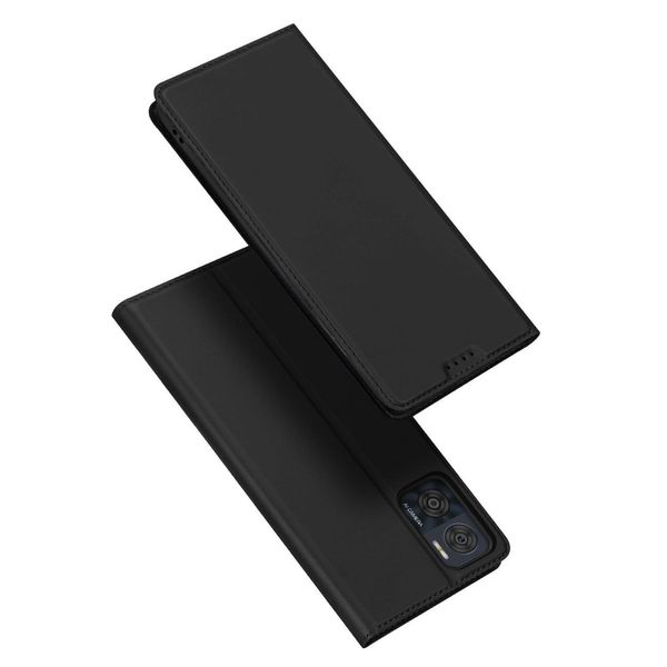 Dux Ducis Skin Pro Case Motorola Moto E22I / E22 Custodia A Portafoglio Con Lembo Nero-image