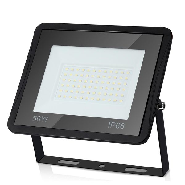 Yakimz Led Proiettore Faretto Da Cantiere Led Proiettore Da Esterno Luce Da Lavoro IP66 Impermeabile Proiettore Proiettore 50W Bianco Freddo-image