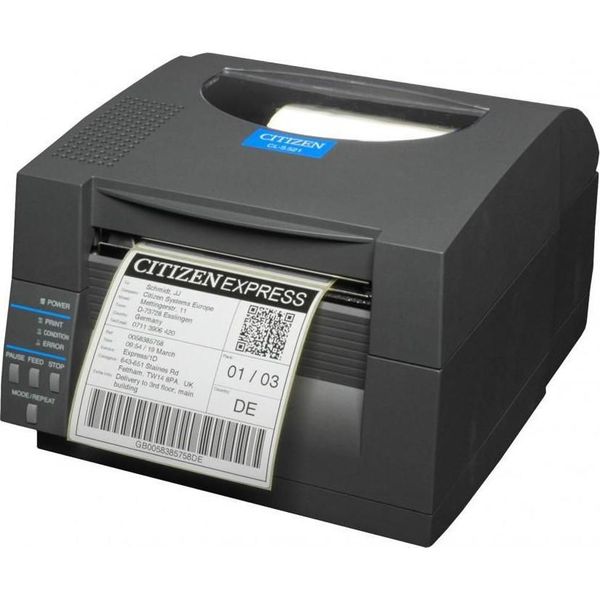 Citizen CL-S521II - Stampante Per Etichette - Termica Diretta - Rotolo (11,8 Cm) - 203 Dpi - Fino A 150 Mm/Sec - Usb, Seriale - S-image