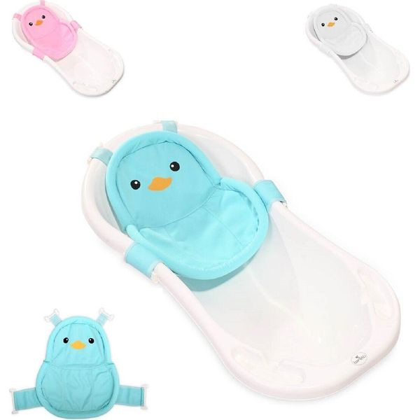 Lorelli Rete Da Bagno Per Bambini Pinguino, Clip In Plastica, Rete Da Bagno, Dalla Nascita Blu-image
