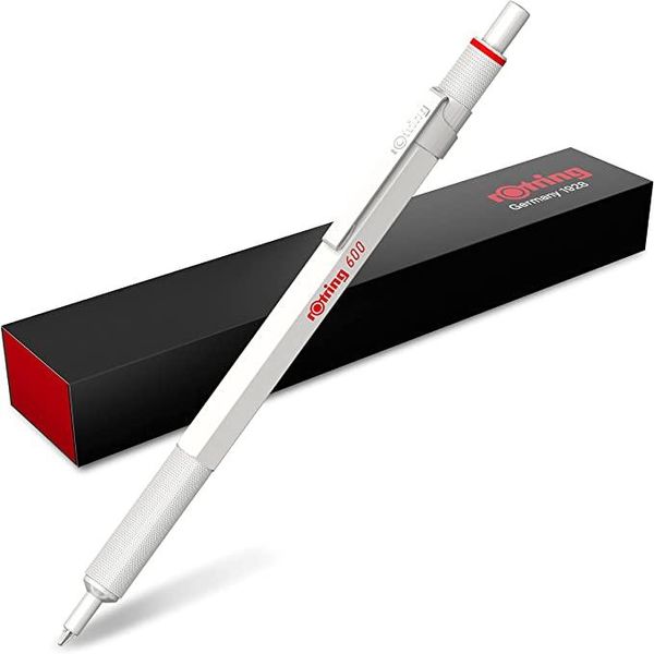 Rotring 2183890 Rotring Retrattile Biros 600, Bianco Perla Metallizzato-image