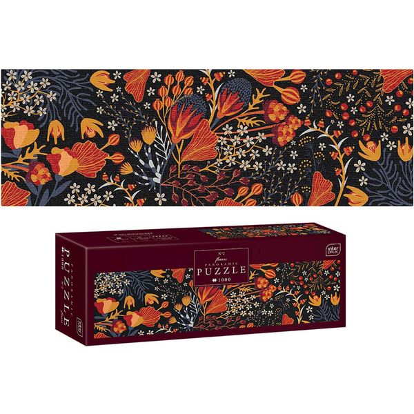 Puzzle Panoramico Interdruk 1000 Pezzi Fiore 2-image