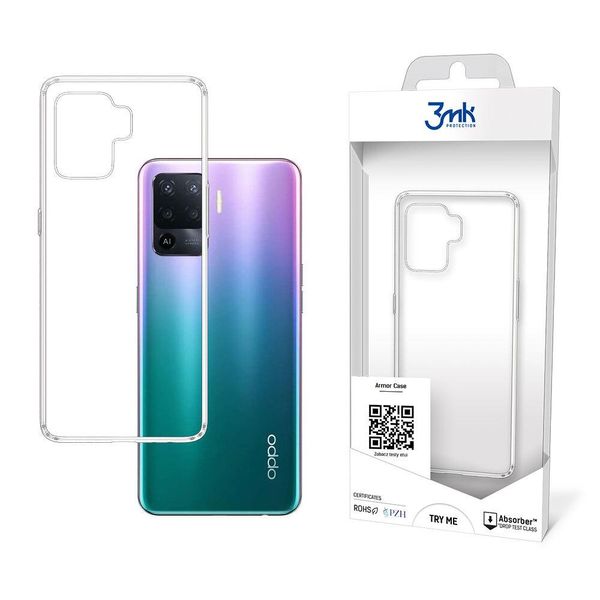 3Mk Armor Case Cover Per Oppo A94 4G Trasparente Backcover-image