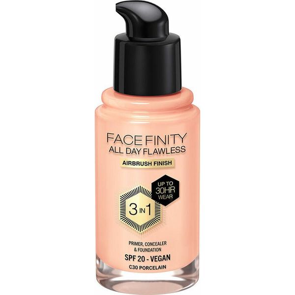 Max Factor Facefinity All Day Flawless 3 In 1 Foundation C30-Porcelain 30Ml-image