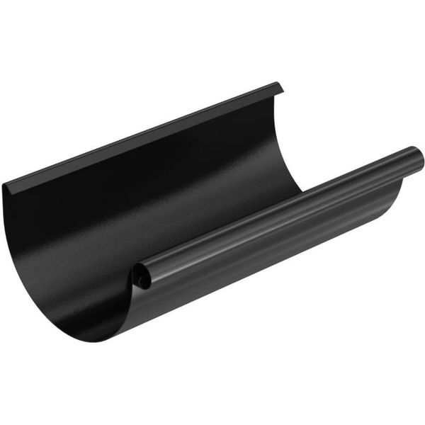 Bryza Grondaia, Zincata Ø 125 Mm, Lunghezza 4 M, Nero Ral 9005-image
