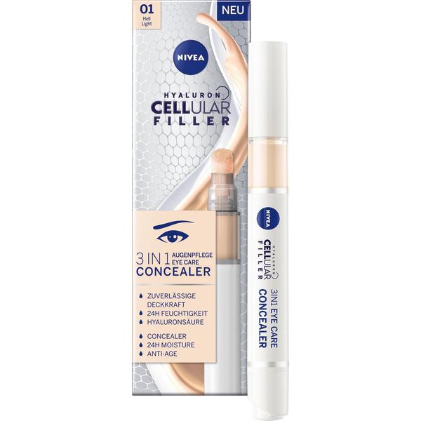 3-In-1 Hyaluron Cellular Filler (3 In 1 Eye Care Concealer) 4 Ml, 01 Light-image
