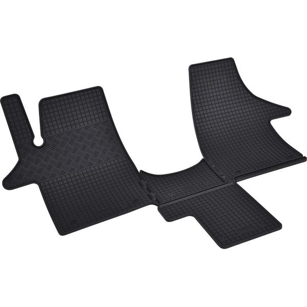 Tappetini In Gomma Per Auto Rigum Vw Transporter T6 2015-2024 (2 Posti, Tunnel)-image