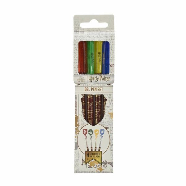 Bluesky HP712640 Bluesky Harry Potter Gelschreiber-Set Schwarz, Schreibfarbe: Farbsortiert, 4 St.-image