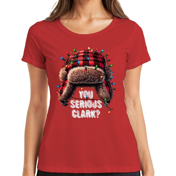Divertente Citazione Di Clark Griswold - Maglietta Da Donna Natale Xmas, Rosso, S-image