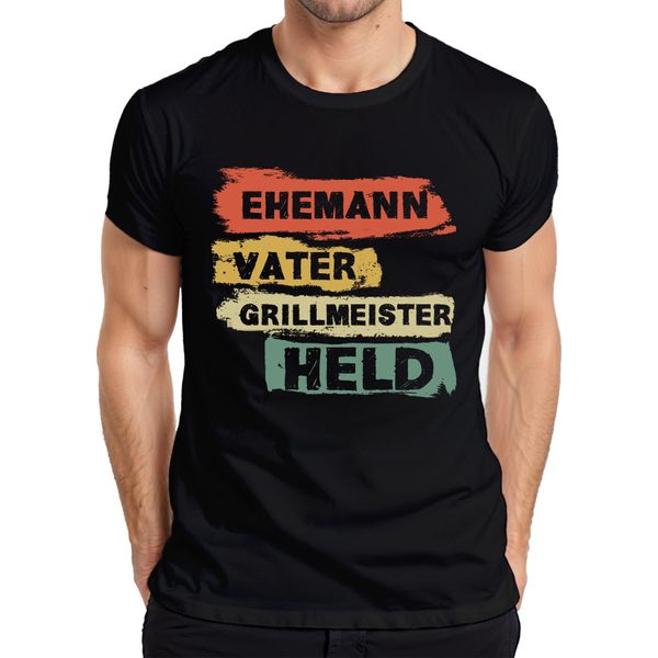 Marito Padre Eroe Maestro Del Barbecue Regalo Per La Festa Del Papà Maglietta Da Uomo Papà, Nero, 3XL-image