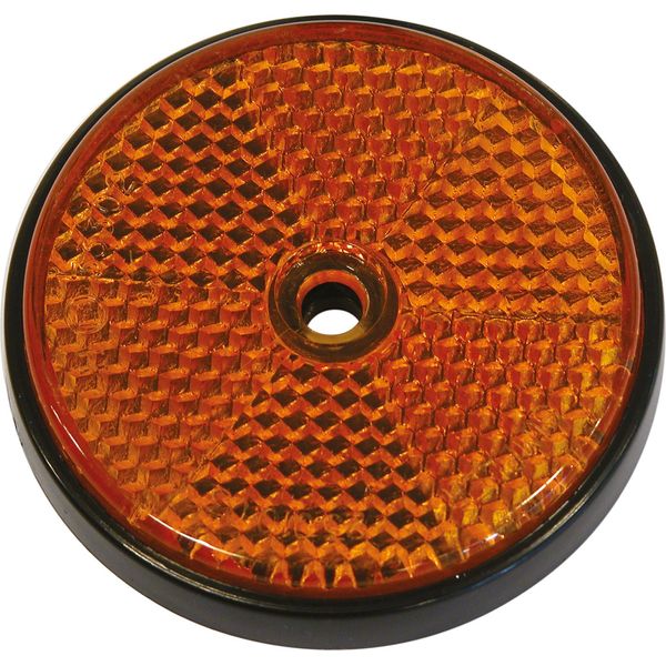 Riflettore Carpoint Rotondo Ø 70 Mm Arancione Sfuso-image