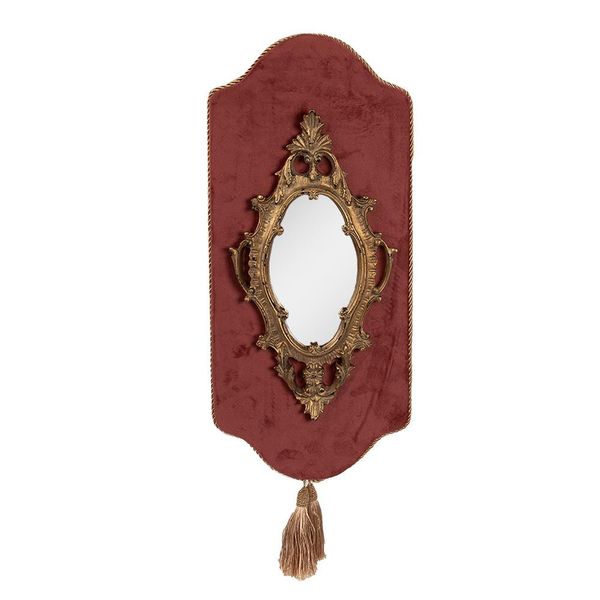 Specchio Clayre & Eef 20X3X44 Cm Poliresina Color Oro Rosa-image