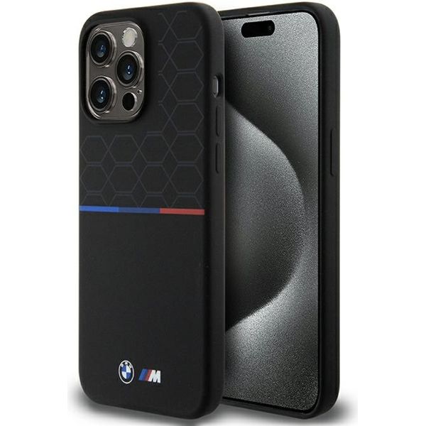 Bmw Bmhmp15X22Smpk Iphone 15 Pro Max6.7 Czarny/Nero Custodia Rigida M Silicone Pattern Magsafe-image